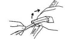 サイドバヨネットクリップ取り付け方法の図解