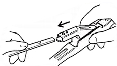 センターバヨネットクリップ取り付け方法の図解